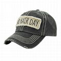 Custom Distressed Baseball Cap Washed Cotton Embroidered Unconstructed Hat