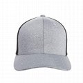 Men's Melange Stretch Full Size Mesh Cap Hand Wash Trucker Hat