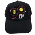 Wholesale Unstructured Dad Hats Baseball Cap Number 90s Lit Embroidered Logo