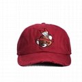 Kids baseball hats custom Vintage 3d embroidery caps hats with metal adjustable 