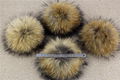 Classic real fur pom pom winter hat knitted beanie warm ski cap top ball tuque 