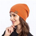 Custom Women Slouchy Beanie Wholesale Winter Hat With Leather Logo Warm OEM 