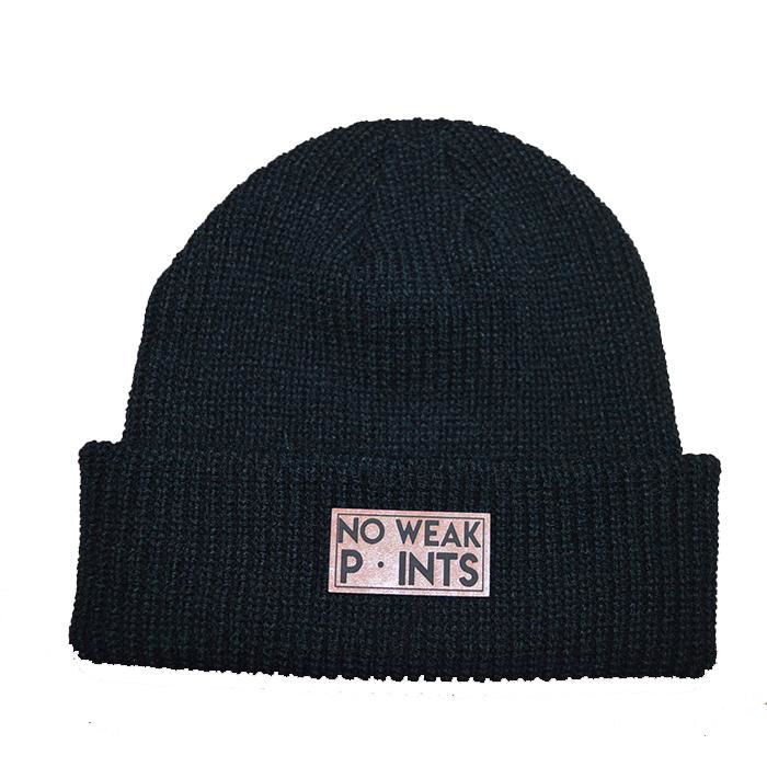 Factory Directly Sale Winter Custom Beanie Knit Warm Beanie Leather Patch 3