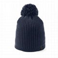 Wholesale Custom Label Beanies Women's Favorite Waffle Knit Pom Beanie