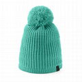 Wholesale Custom Label Beanies Women's Favorite Waffle Knit Pom Beanie