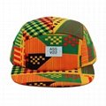 Different african print 5 panel hats custom winter corduroy trucker hat no mesh 