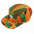 Different african print 5 panel hats custom winter corduroy trucker hat no mesh 