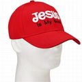 Custom Cotton Religious Baseball Cap Embroidered Jesus Is My Boss Christian Hat