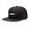 Popular Various Color Caps 5 Panel Unstructured Snapback Cap With Leather Patch 