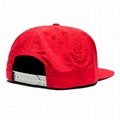 Popular Various Color Caps 5 Panel Unstructured Snapback Cap With Leather Patch 