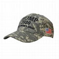 Trump Camouflage Election Hats Camo Baseball Hat With USA Flag