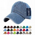 Blank dad hats denim baseball cap custom logo6 panel unstructured hats sport cap