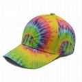 All Over Tie Dye Print Baseball Cap Adjustable Twill Cotton Sports Dad Hat