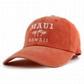 OEM Distressed Dad Hats Custom Embroidered Maui Hawaii 3 Palm Trees Baseball Cap