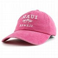 OEM Distressed Dad Hats Custom Embroidered Maui Hawaii 3 Palm Trees Baseball Cap