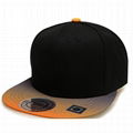 Wholesale Gradient color snapback cap sticker 6 panel trucker hat sports caps