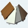 Factory Price Customized Wood Grain Solid Aluminum Construction Materials Panel  1