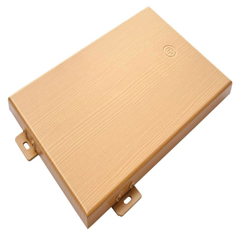 Factory Price Customized Wood Grain Solid Aluminum Construction Materials Panel  3