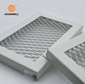 Diamond shaped perforated pattern metal plate mesh steel panels for architeture