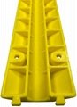 Mini 1 Channel Plastic Cable Cover  Yellow  