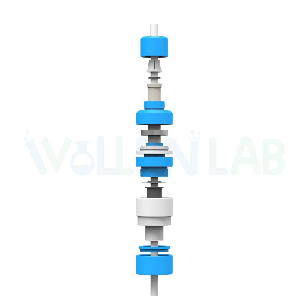 1L 2L 3L 5L Desktop Lab Anticorrosion Cylindrical Jacketed Glass Reactor 3