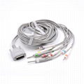 EKG machine cable,Nihon Kohden 10 lead 9130 EKG cable with Din 3.0,IEC 1