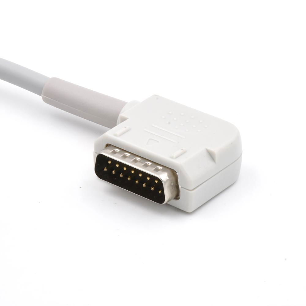 Kenz Compatible Direct-Connect EKG Cable for 	108, 109, 110, 1210, 1211, 601, 3