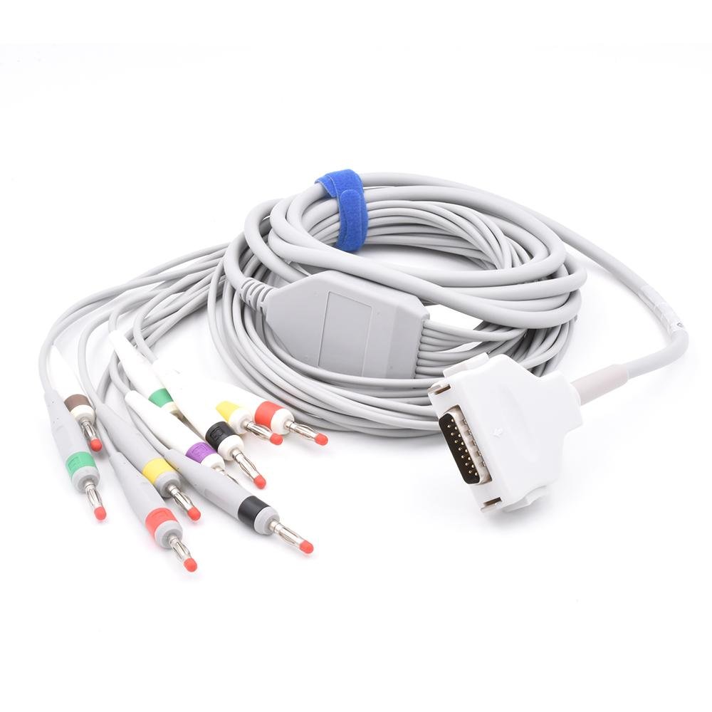 Fukuda Denshi Compatible CardiMax FX-7102 Direct-Connect EKG Cable 