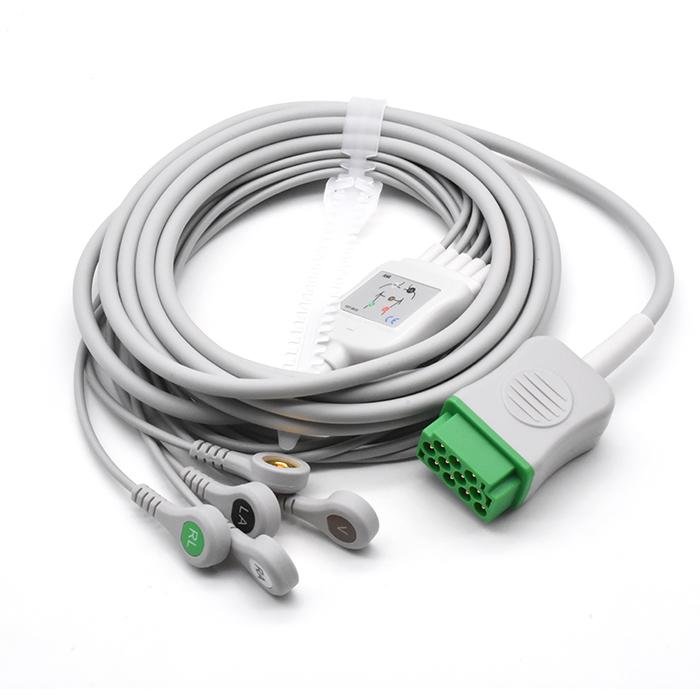 GE Healthcare > Marquette Compatible Direct-Connect ECG Cable - CBM-05NA-10AS-00