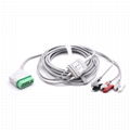 Nihon Kohden Compatible Direct-Connect ECG Cable 3 Leads Grabber