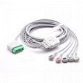 Nihon Kohden Compatible Direct-Connect ECG Cable 6 Leads Snap