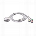 Siemens Compatible ECG Leadwires 3 Leads Snap