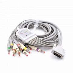 Schiller IEC,Banana 4.0 Standard for AT10, AT10 Plus Compatible EKG Cable