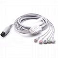 AHA Lead Color One-piece ECG Cable with