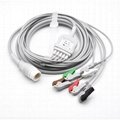 Compatible Philips One-piece ECG Cable with 5 leads Graber AHA