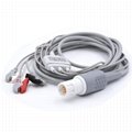 Drager Compatible Direct-Connect ECG Cable with 3 Leads Grabber