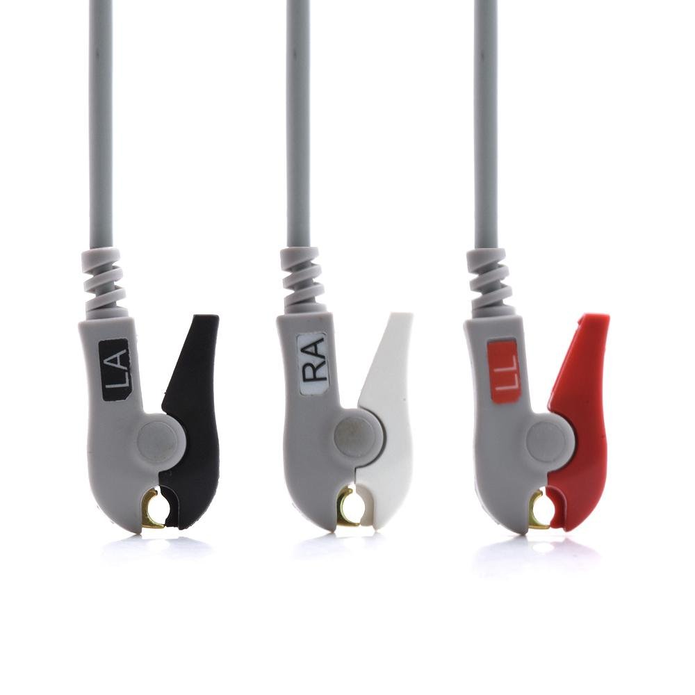 Drager Compatible Direct-Connect ECG Cable with 3 Leads Grabber 3