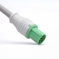 GE>Hellige Compatible Direct-Connect ECG Cable 5 Leads Grabber