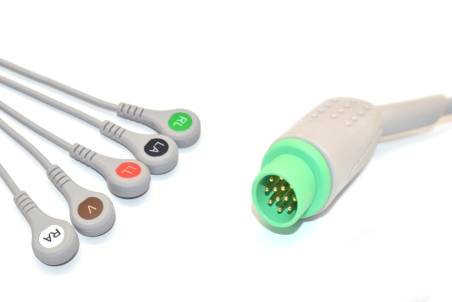 Fukuda Denshi Compatible Direct-Connect ECG Cable