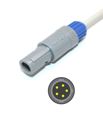 Goldway compatible UT4000F, Vet 420A Spo2 adpater cable extension cable 2