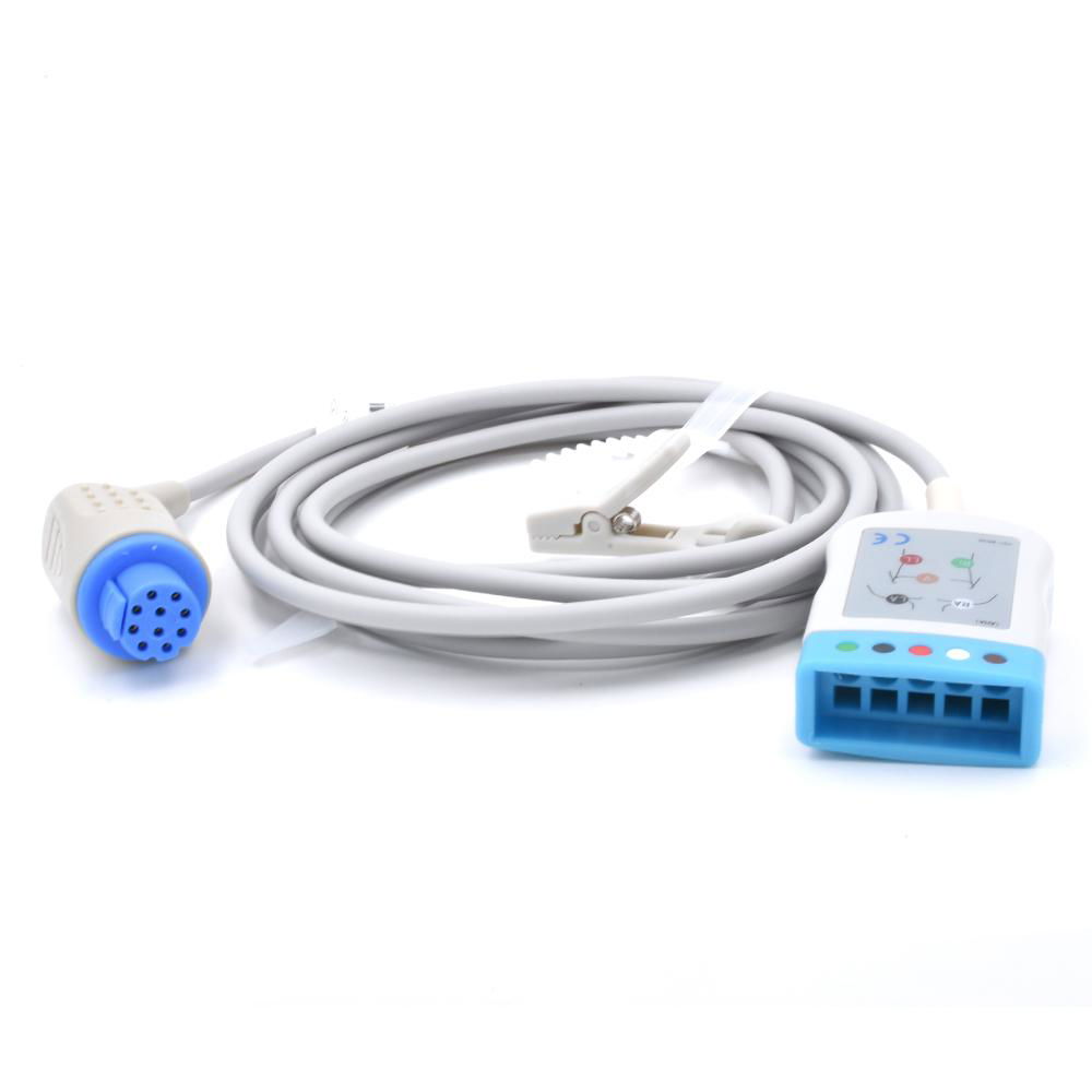 ECG Trunk Cable AHA for 5-lead Compatible Datex