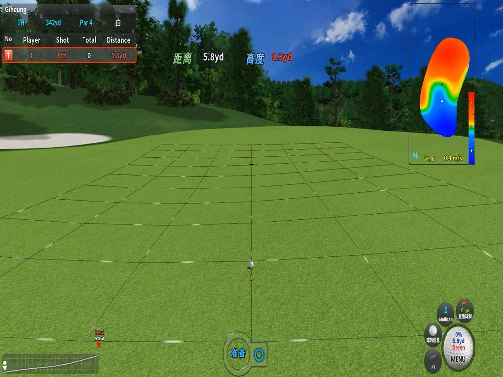 定製室內高爾夫模擬器設備4K高清電子軟件韓國正版3D球場系統 5