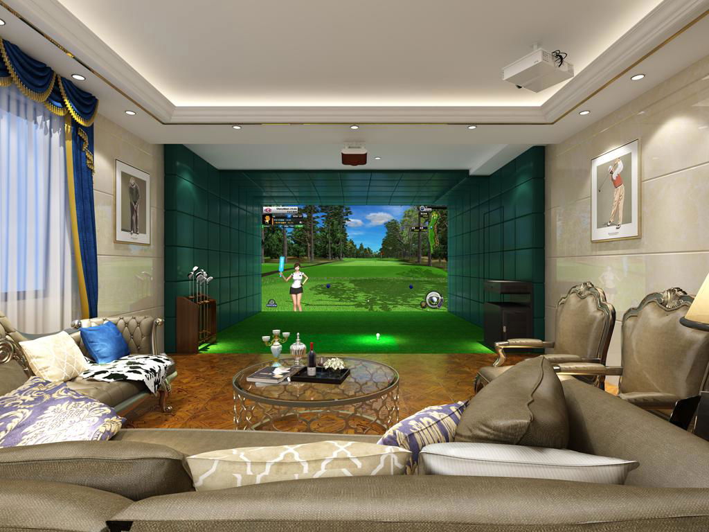 室内高尔夫模拟器设备厂家正版高清球场软件系统选择免费定制方案 2