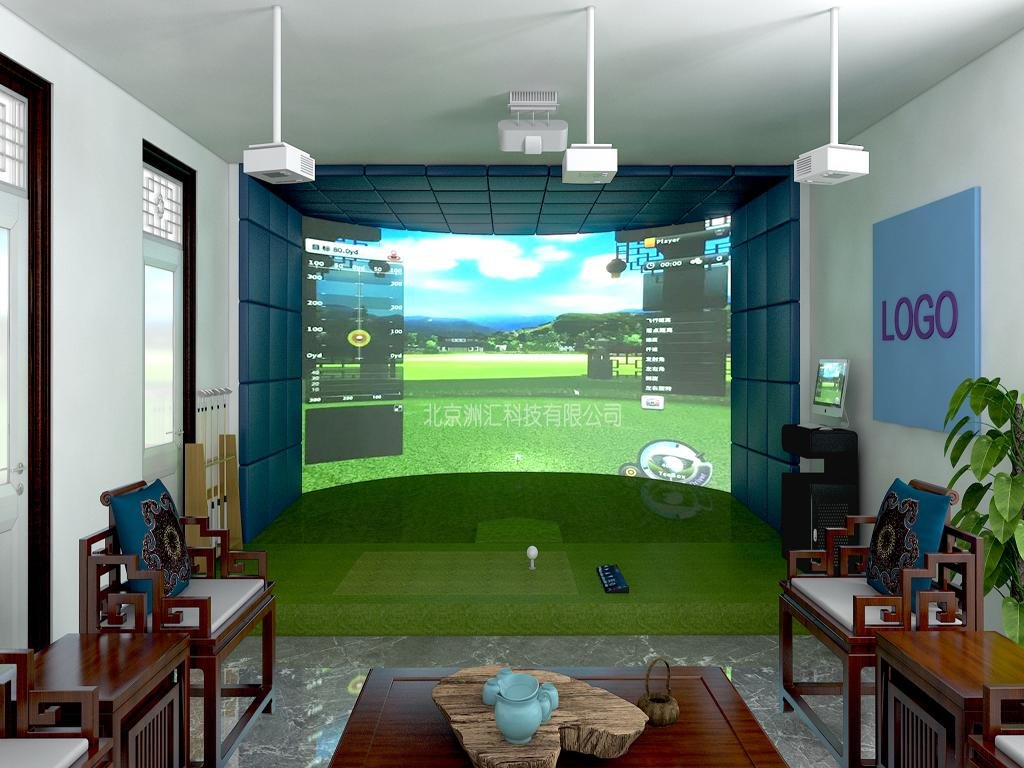 室内高尔夫模拟器设备厂家正版高清球场软件系统选择免费定制方案 4