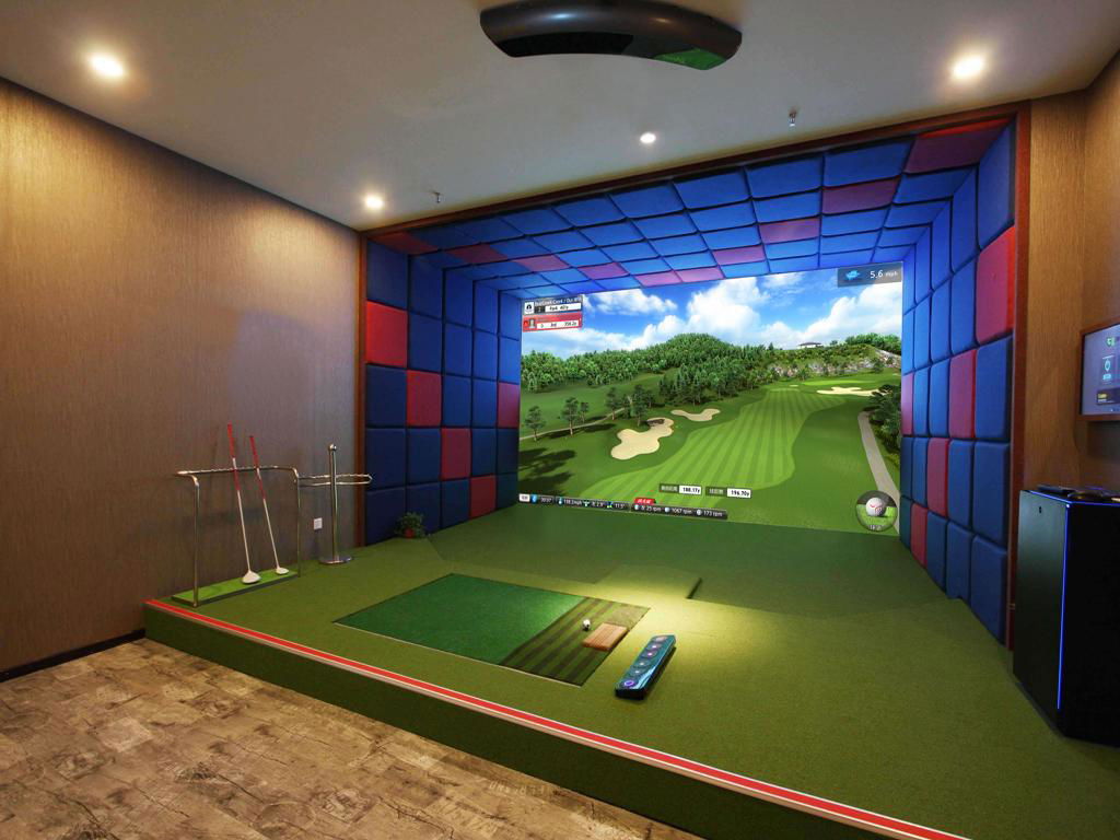 2020高速攝像高爾夫模擬器室內韓國正版系統高清球場免費升級方案
