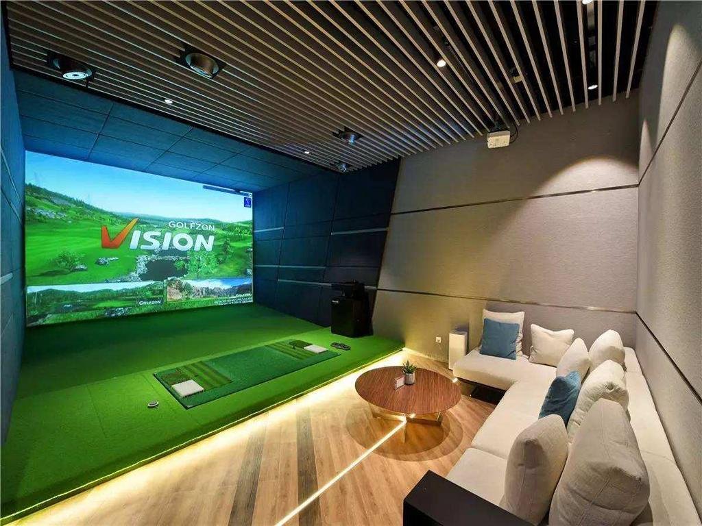 室內高爾夫模擬器球場家用投影系統儿童套裝虛擬設備