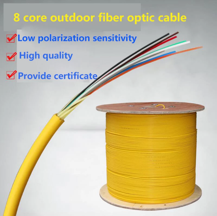 8 core Outdoor FTTH fiber optic cable
