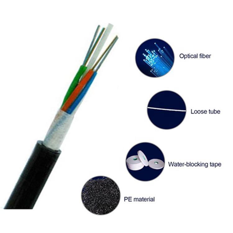 GYFTY FRP 2 4 6 12 24 48 96 Core Single Mode Fiber Optic Cable For Underground c 2