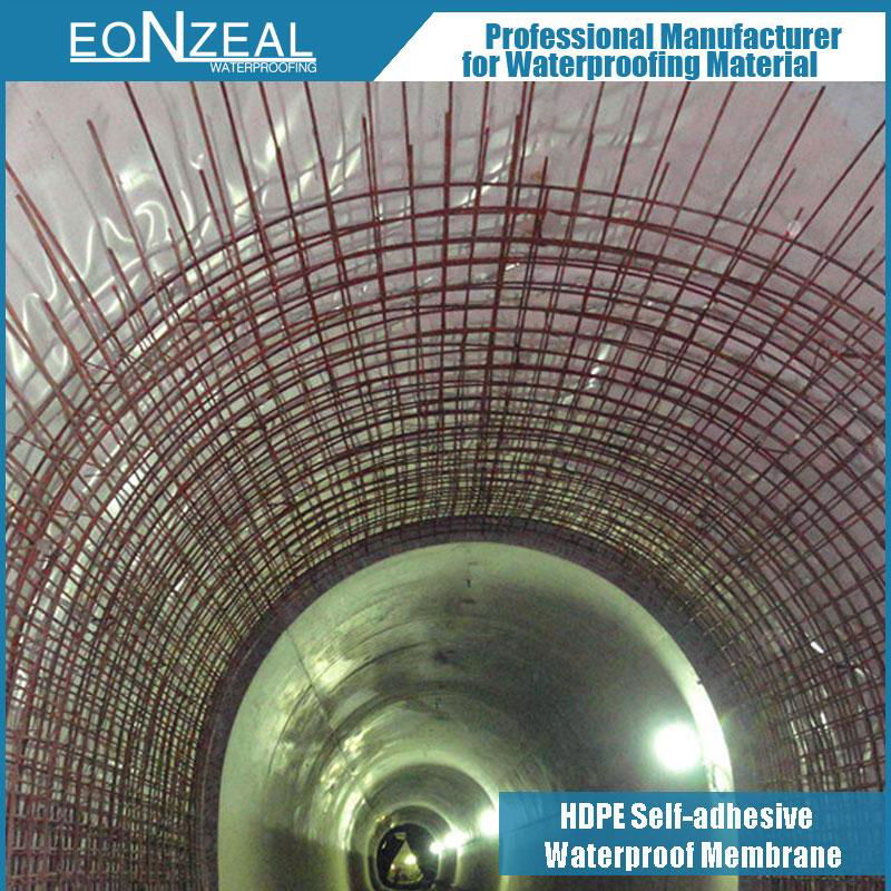 Post applied HDPE fully bonded waterproof membrane 3