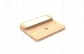 Bamboo Wireless Charger with warm night light 2